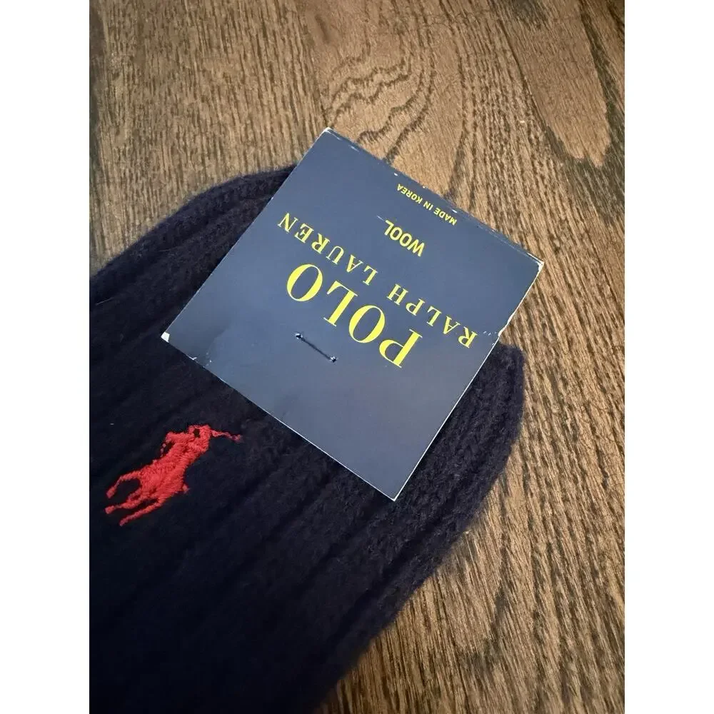 Polo Ralph Lauren 72% Wool Men’s Socks Navy Men's Sz 10-13 NWT $58